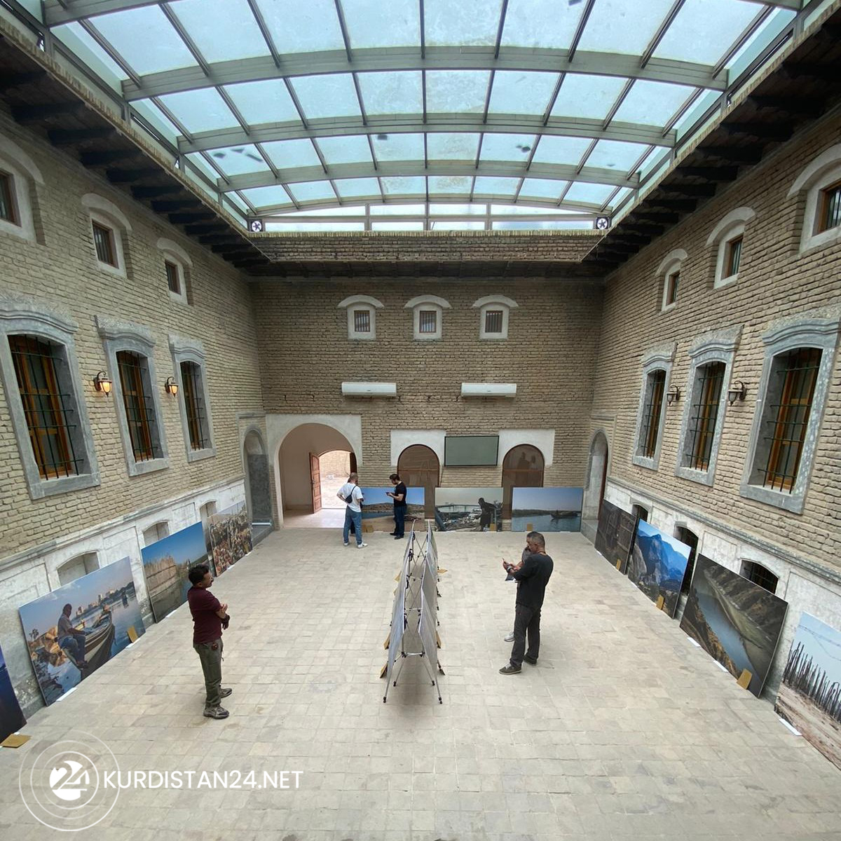 The art exhibition in which photos of lakes, rivers, and ponds in the Kurdistan Region and Iraq are displayed, Oct. 28, 2021. (Photo: Clean Tigris/Facebook)